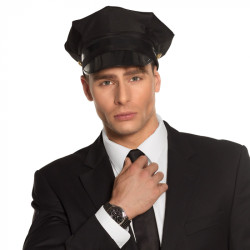 Vodičská čiapka, čierna